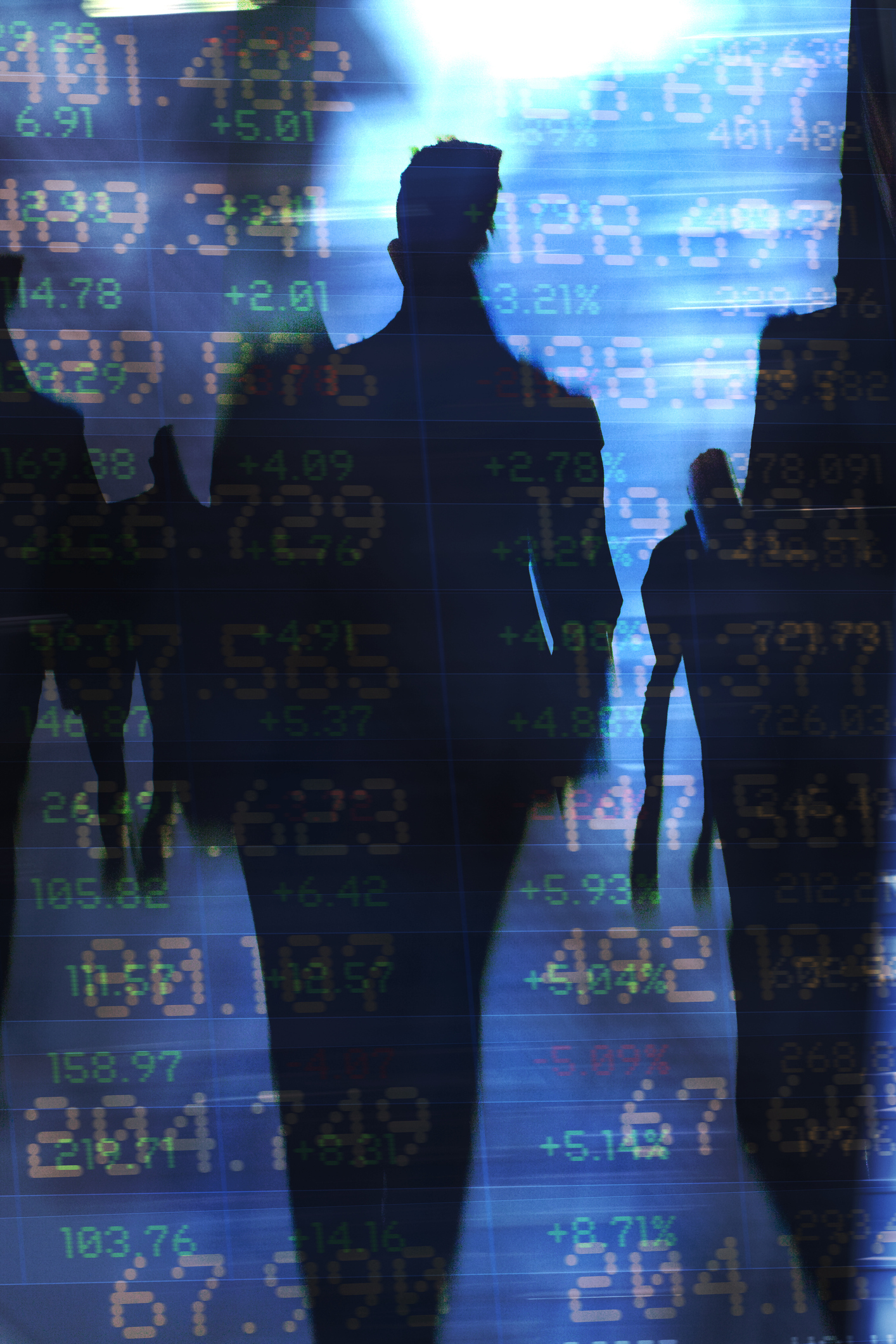 Symbolbild: Mensch auf Börsen-Parkett