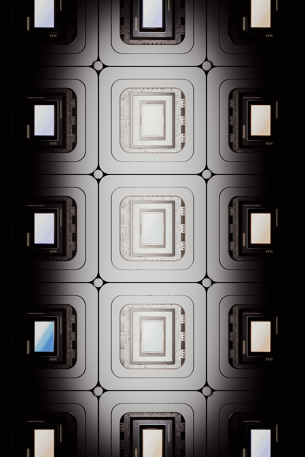 Symbolbild: Mensch steht vor leeren Leinwänden in Museumsumgebung