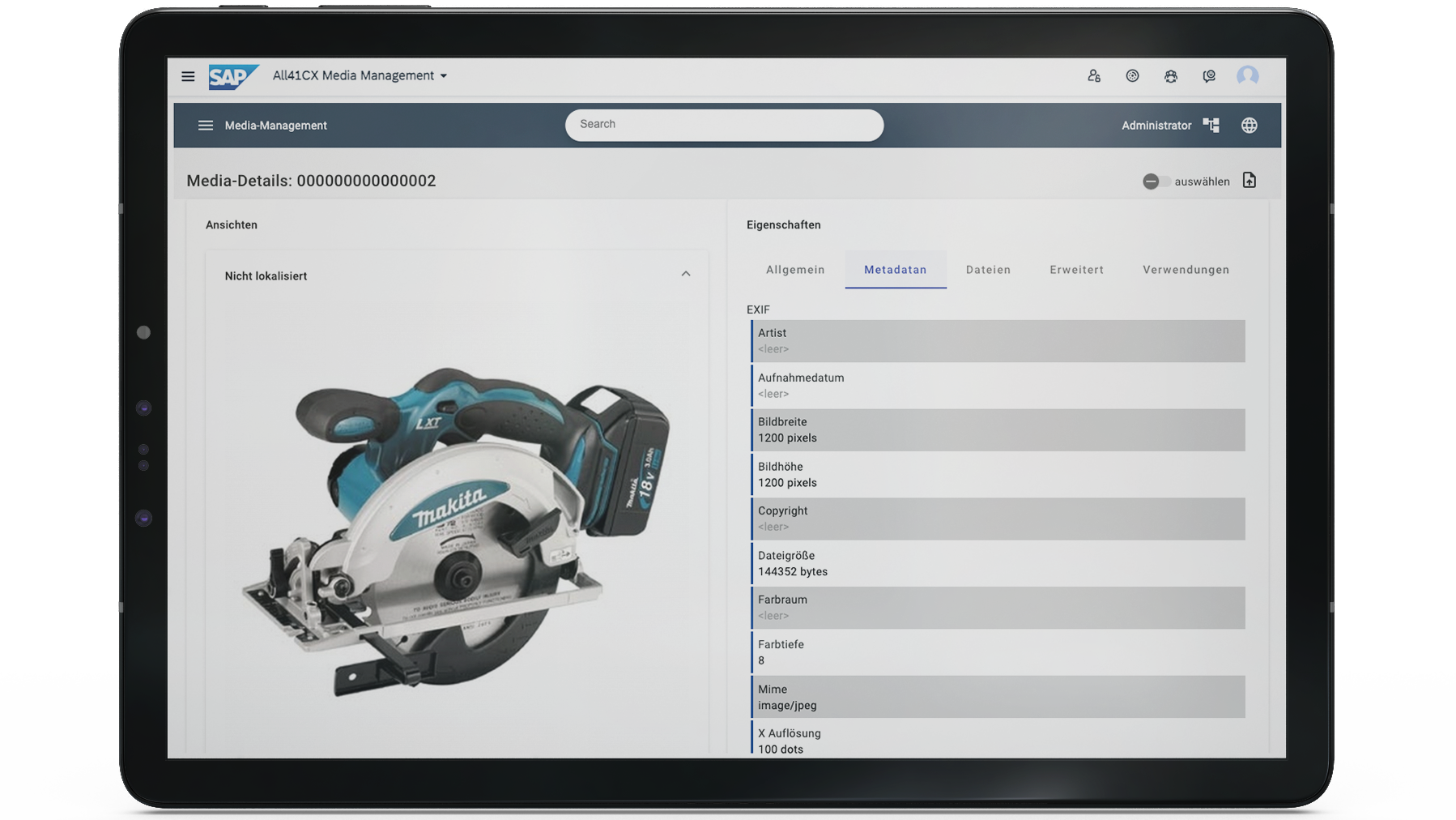 Das Add-on extrahiert out of the box die EXIF-Daten von Medien und nutzt diese für eine flexiblere Klassifizierung.