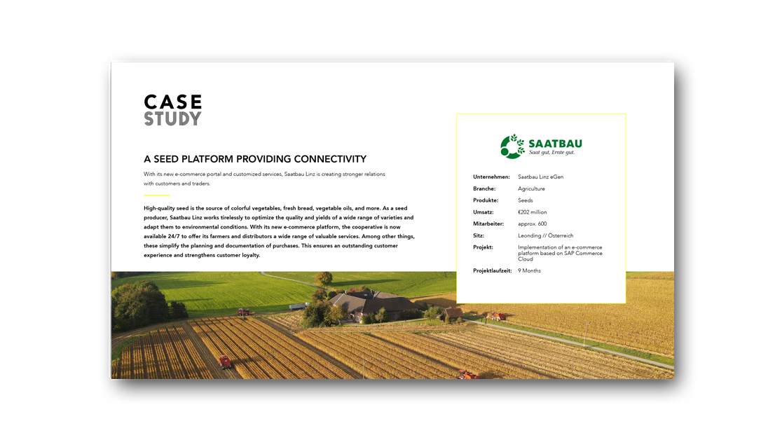 Saatbau customer and service portal