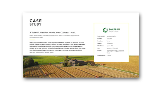 Saatbau customer and service portal