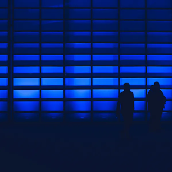 blaue Wand
