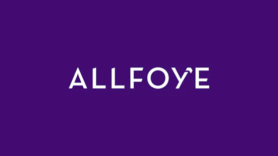 allfoye logo on purple background