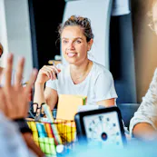 Anja Failer als Moderatorin der Websession zu Wesentlichkeitsanalyse